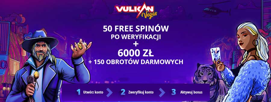50 Darmowe Spiny Bez Depozytu w Vulkan Vegas - Odbierz Bonus i Zacznij Grę