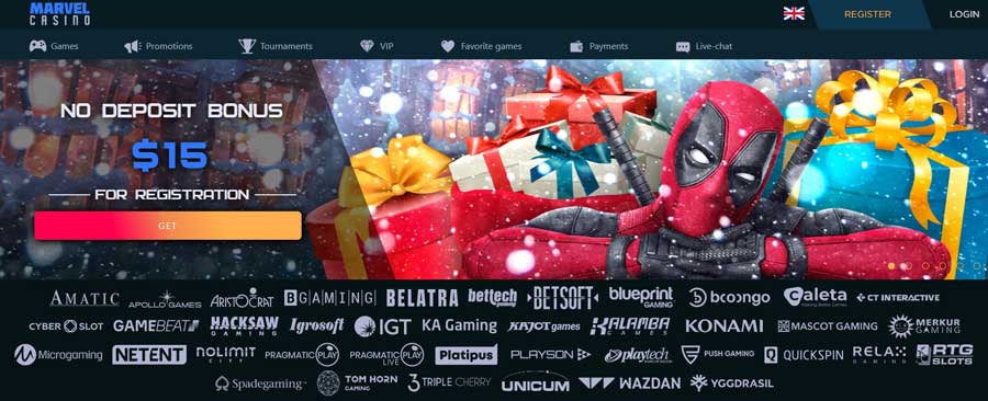 Bonus 80 zł Bez Depozytu za Rejestrację w Marvel Casino