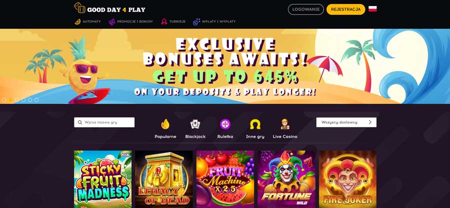 Good Day 4 Play Casino - Świat Rozrywki na Wyciągnięcie Ręki