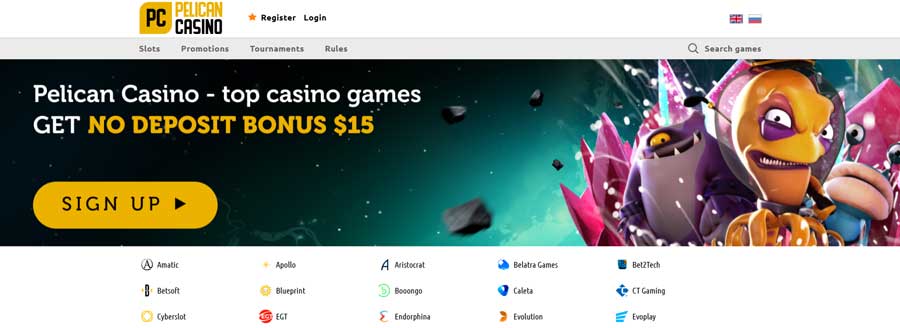 Pelican Casino - Bonus 60 zł bez depozytu na start