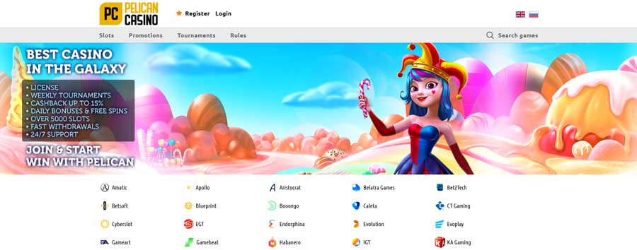 Pelican Casino - Centrum Rozrywki Online Kasyno