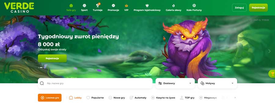 Verde Casino – Twoje ulubione miejsce do gry online